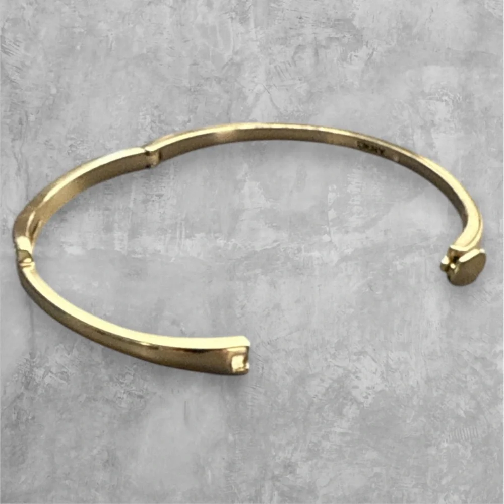 DKNY Gold-Tone Crystal Bangle Bracelet - Picture 4 of 8
